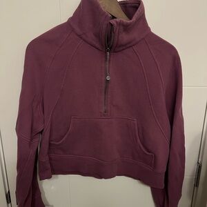 Lululemon Athletica Purple Cropped Oversized Hoodie
